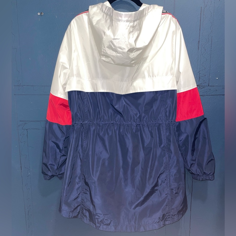 Tommy Hilfiger long windbreaker jacket with a hood